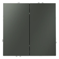 Изображение Проходной переключатель встраиваемый VOLTUM S70 двухклавишный 10А (титан)