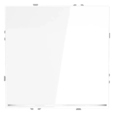 Изображение Выключатель одноклавишный с подсветкой белый глянцевый Voltum S70