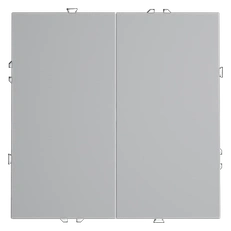 Изображение Перекрестный переключатель встраиваемый VOLTUM S70 двухклавишный 10А (серый)